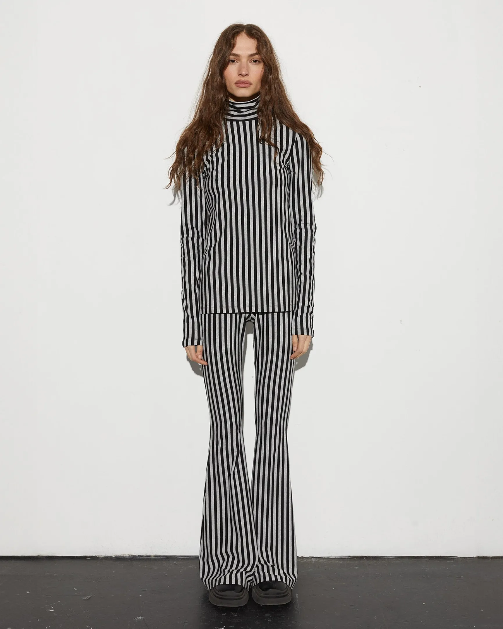 Ani Flared Leggings | Melange Grey