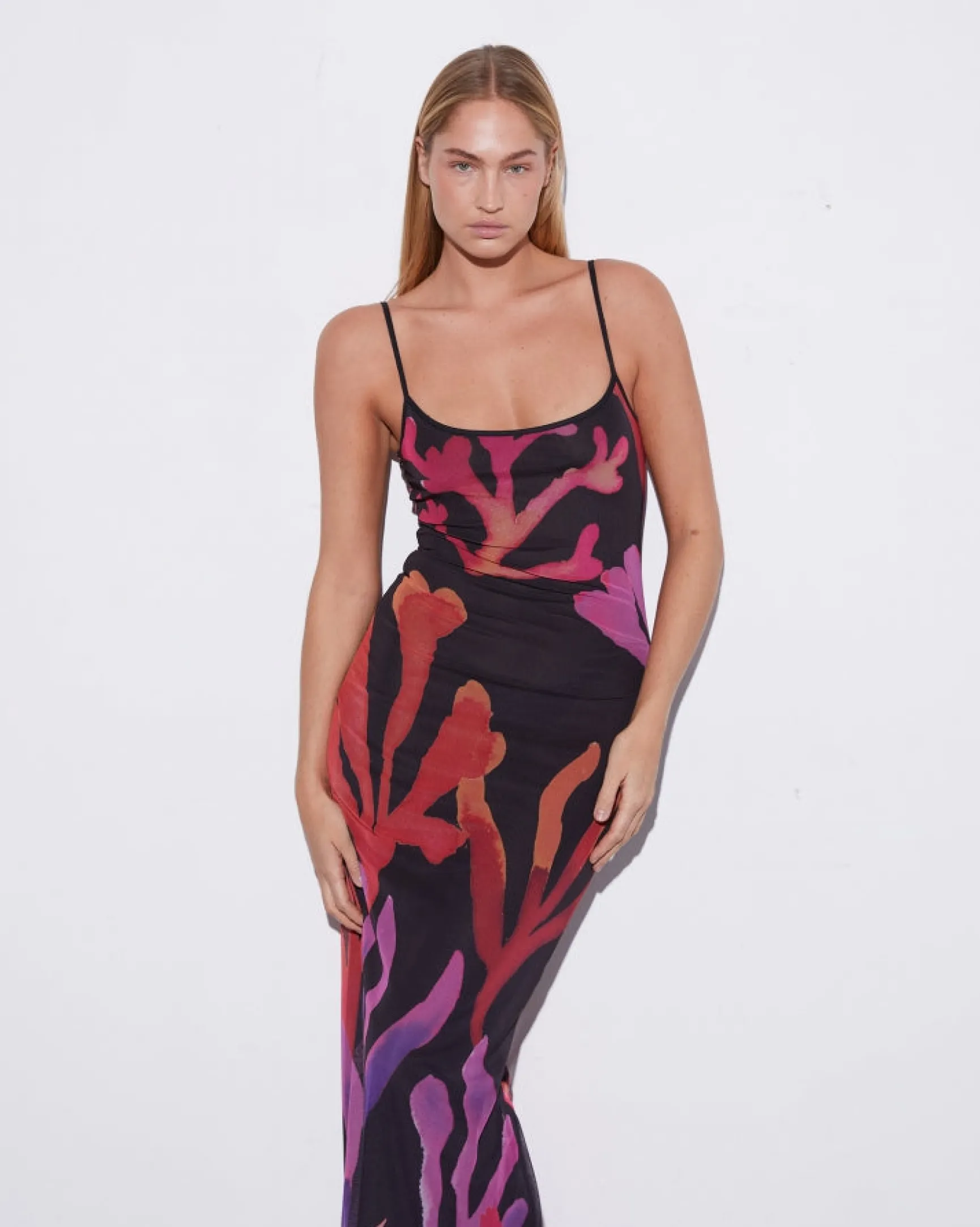 Corale Mesh Dress | Black