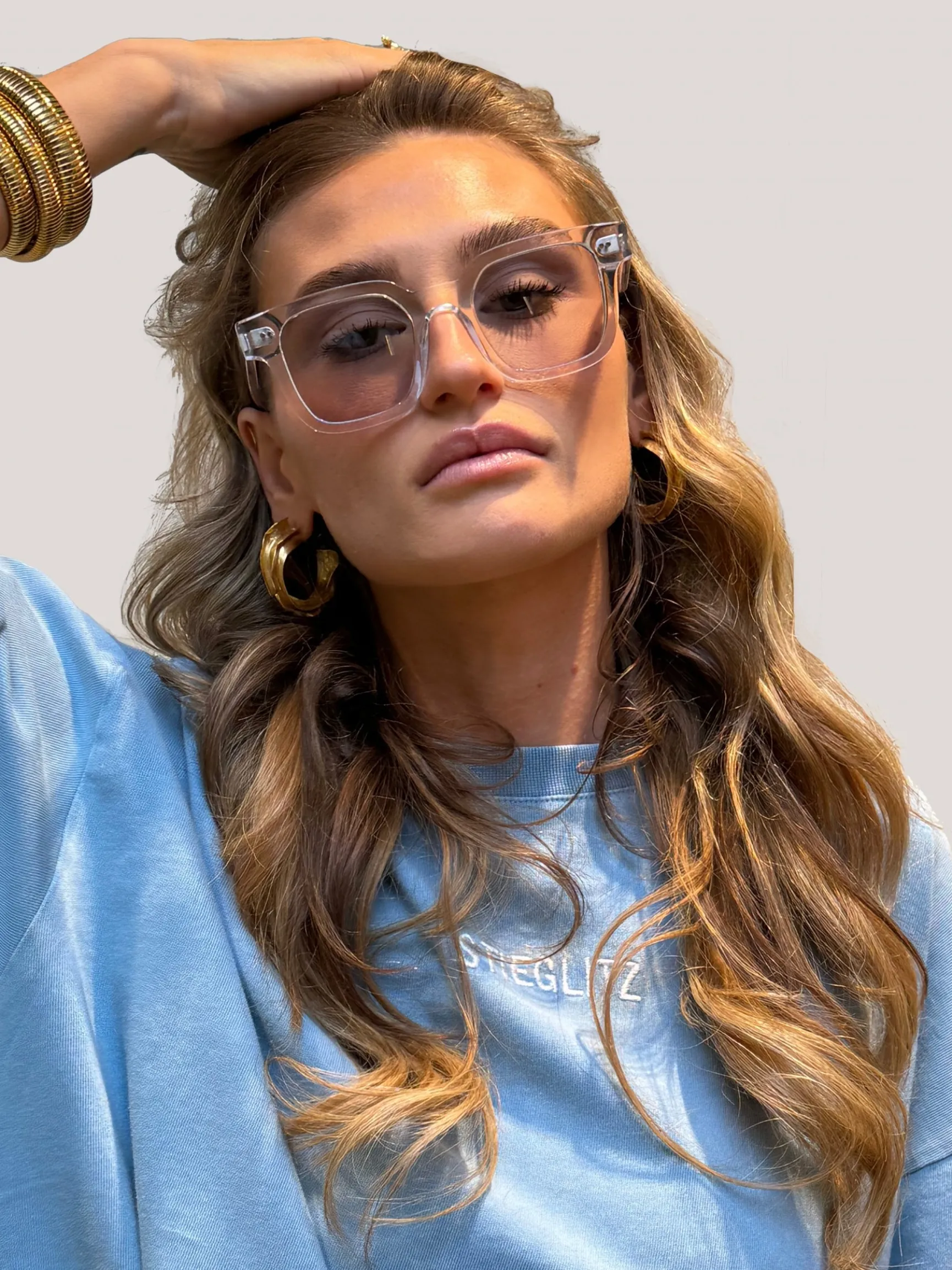 Kali Sunglasses Crystal | Crystal