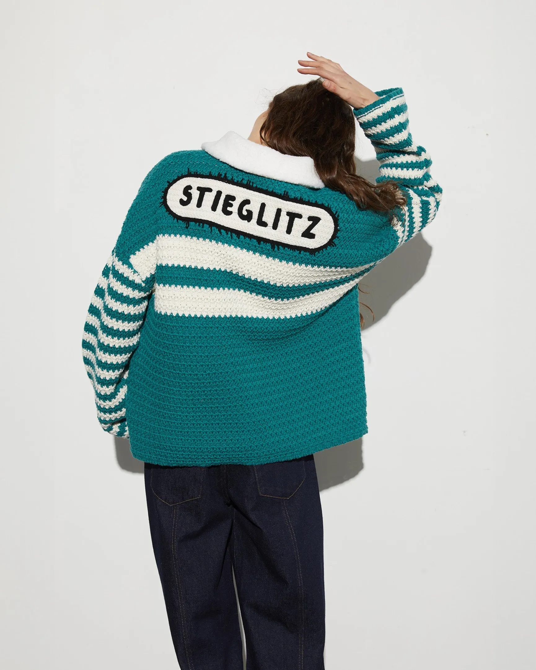 Kayden Crochet Jacket | Green