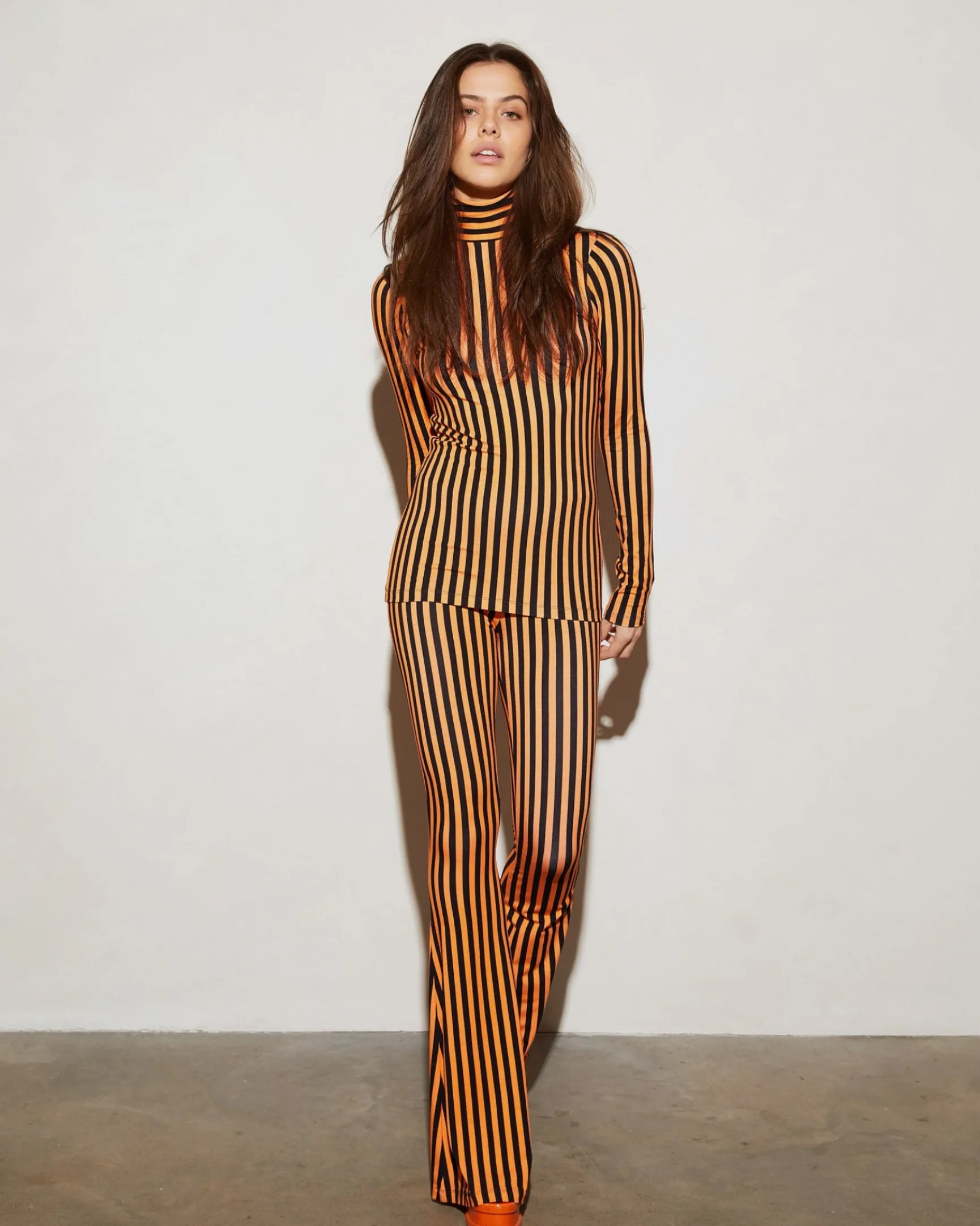 Neva Flared Broek | Orange