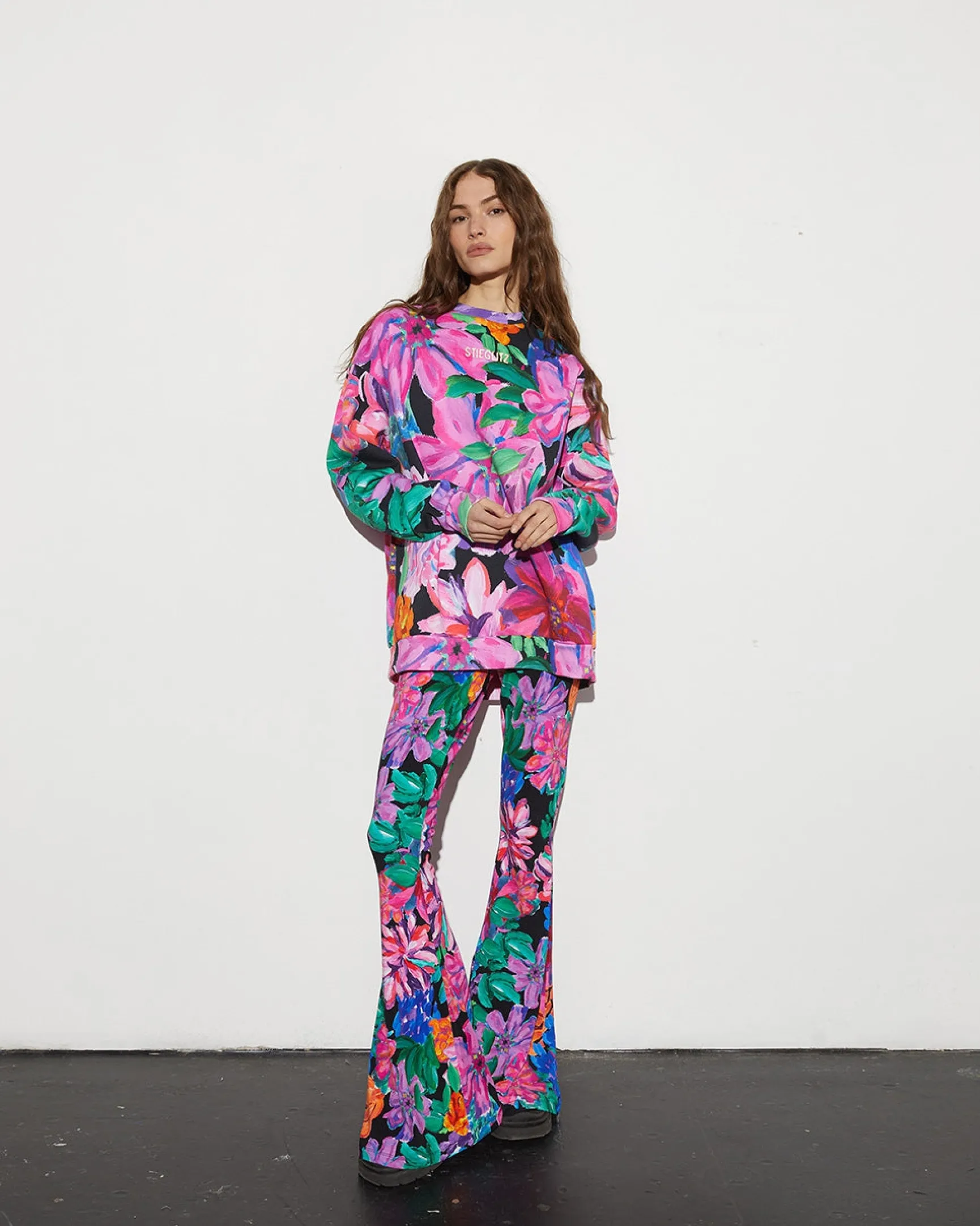 Neveah Flared Broek | Pink