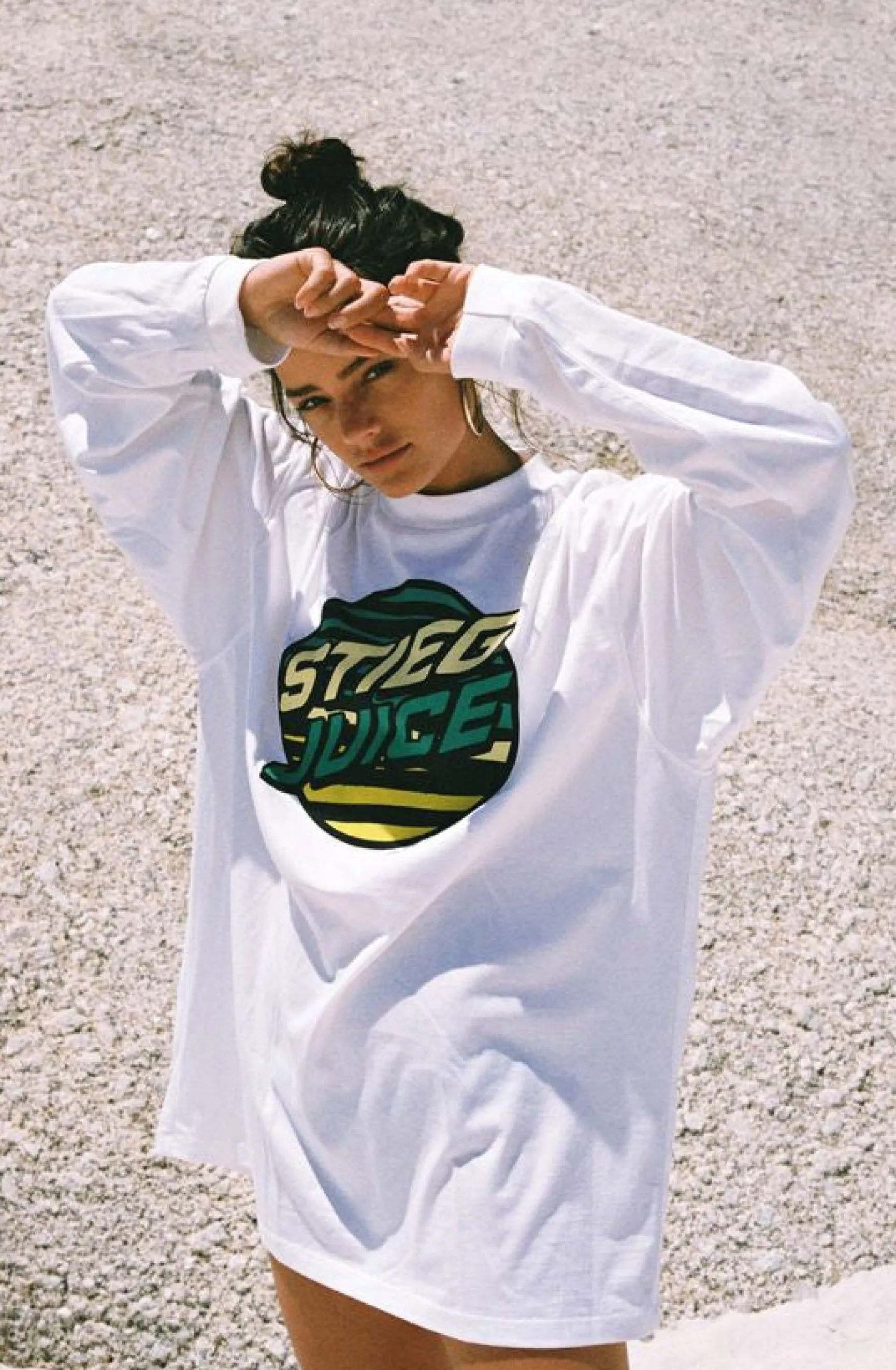Stieg Juice Skate Longsleeve | White