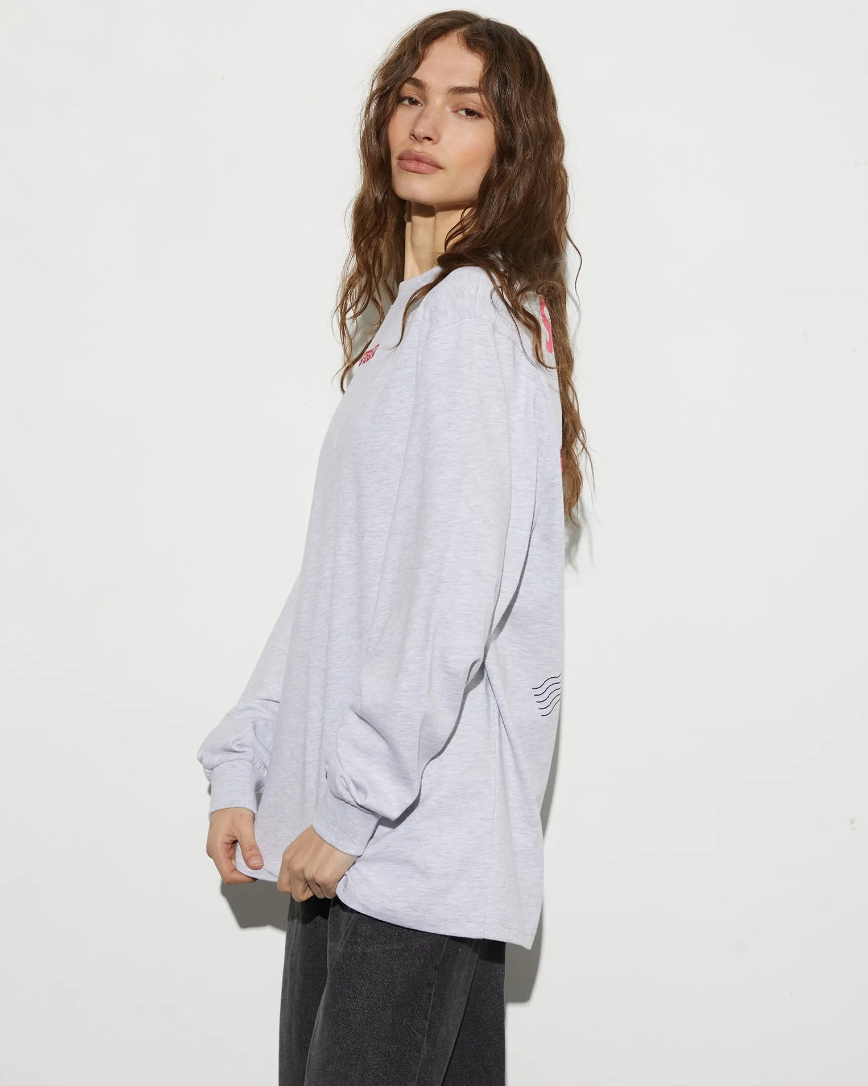 Tereza Skate Longsleeve | Melange Grey